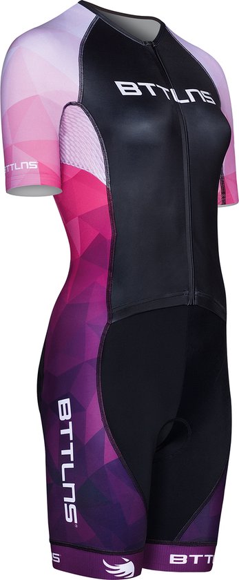 Foto: Bttlns trisuit triathlon pak trisuit korte mouw dames typhon 2 0 se paars l