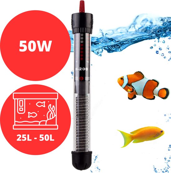 SeaStar Aquarium Verwarming 50W - Verwarmingselement - Heater - Warmte Element - 25-50L