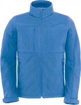Veste outdoor Softshell à capuche/homme avec capuche amovible Collection B&C taille XXL Bleu azur