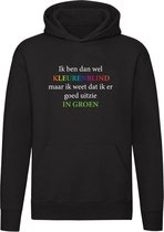 Ik ben dan wel kleurenblind maar ik weet dat ik er goed uitzie Hoodie - knap - mooi - kleuren - blind - regenboog - tekst - grappig - unisex - trui - sweater - capuchon