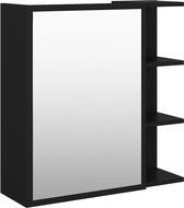 vidaXL-Badkamerspiegelkast-62,5x20,5x64-cm-bewerkt-hout-zwart