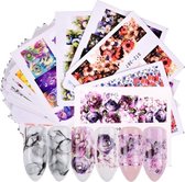 40 Stuks Nagelstickers – Verschillende Bloemen – Nail Art Stickers