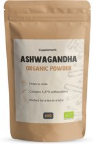 Cupplement | Ashwagandha Poeder 60 Gram | Biologisch | Gratis Verzending & Scoop | Hoogste Kwaliteit