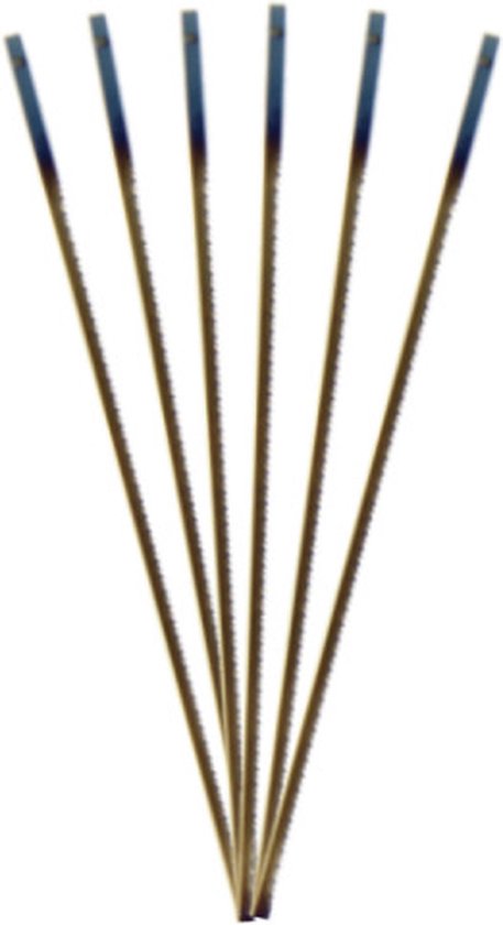 6 Lames Pour Scie à Chantourner Scheppach - 135x2x0.25mm, 25 Dents - Universelle Bois, Plastique, Métal