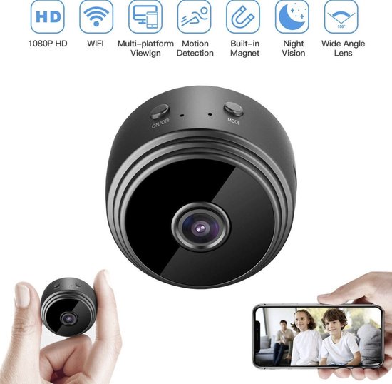 Smart Spy Camera 300mAh - Verborgen Camera - Mini Camera - Spy Cam - WiFi  1080 HD -... | bol.com