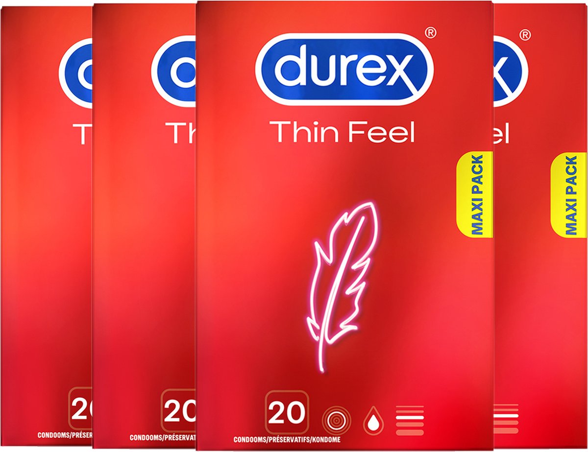 sap Bijdragen Hij Durex Condooms Thin Feel - 4x 20 stuks | bol.com