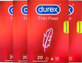 Bol.com Durex Condooms Thin Feel - 4x 20 stuks aanbieding