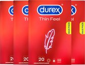 Durex  Condooms Thin Feel - 4x 20 stuks