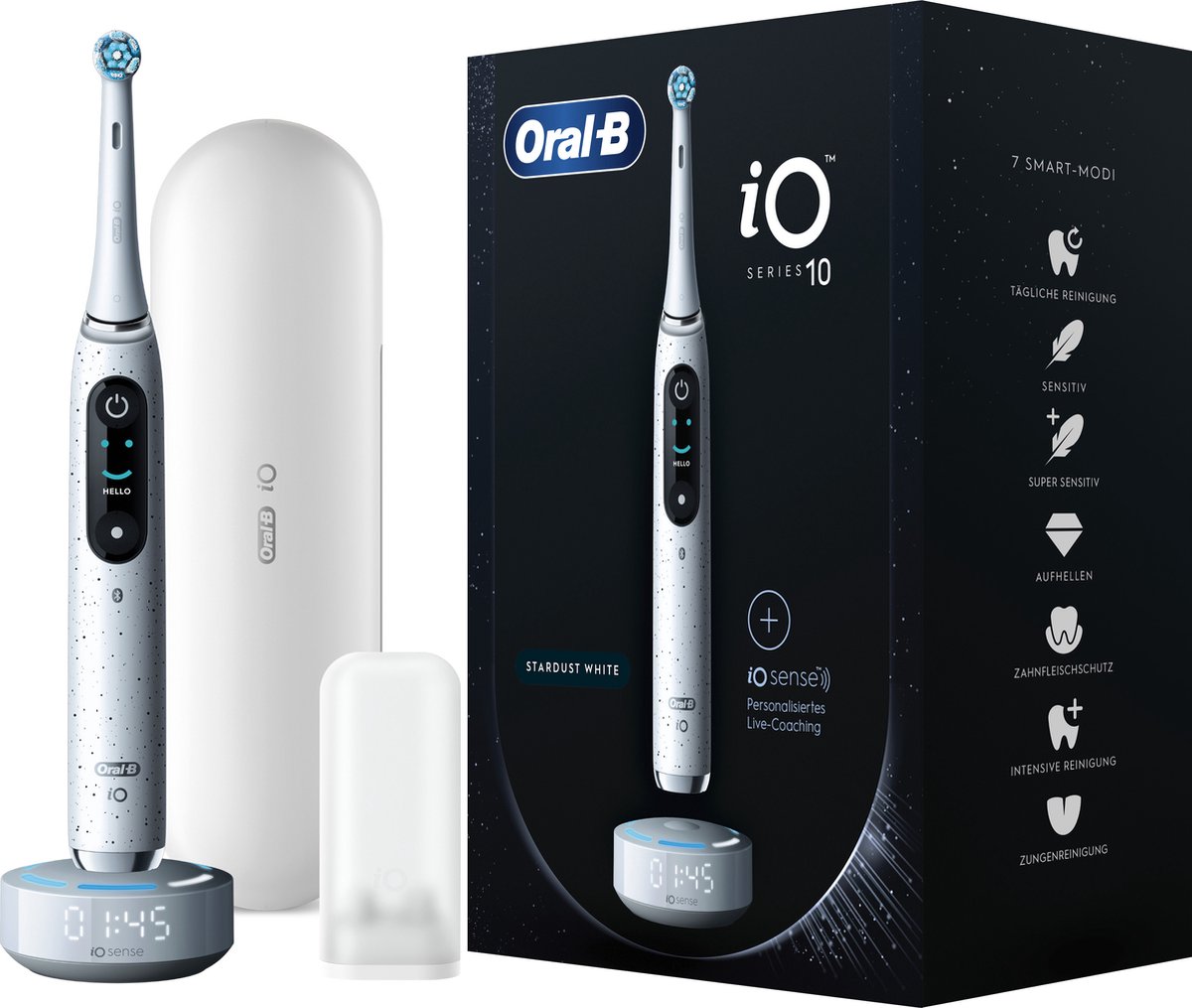 Oral-B iO Series 10 Volwassene Roterende-oscillerende tandenborstel Wit
