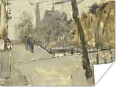Le Leidsegracht à Amsterdam - Peinture de George Hendrik Breitner Poster 40x30 cm - petit - Tirage photo sur Poster (décoration murale salon / chambre)