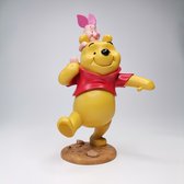 Winnie the Pooh, Statue , figurine Winnie & Piglet Piggyback 26cm , Beeldje Winnie the Pooh met Biggetje