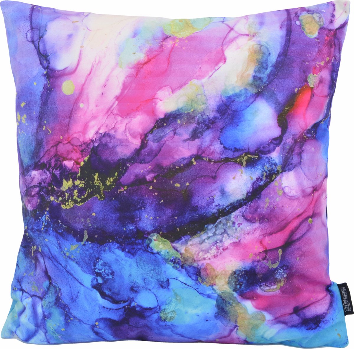 Gek op Kussens! Sierkussen Color Explosion #1 | 45 x 45 cm | Katoen/Polyester Blauw-Paars