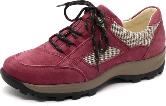 Waldläufer Chaussure de randonnée pour femme - 471000-719-272 Rouge - Largeur H - Taille 7 (40,5)