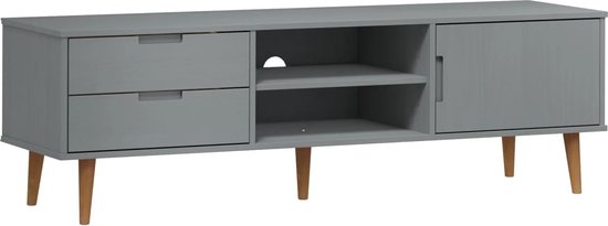 vidaXL-Tv-meubel-MOLDE-158x40x49-cm-massief-grenenhout-grijs