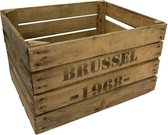 Fruitkist - gebruikt - Brussel 1968 - Set van drie gebruikte kisten