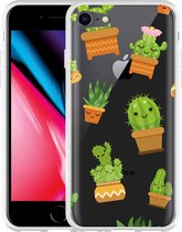 iPhone 8 Hoesje Happy Cactus - Designed by Cazy