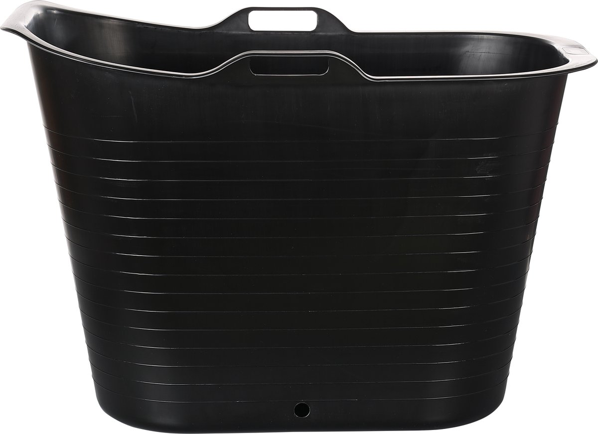 FlinQ Bath Bucket Premium Zwart Zitbad 2022 Met Temperatuurmeter