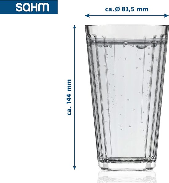 Set De 4 Grands Verres à Pied Pasabahçe 'Leafy' - 34 Cl (340 Ml), Hauteur 14 Cm, Pour Cocktails, Eau, Jus - 4
