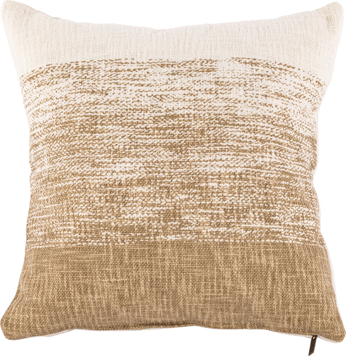 Tiseco Home - Kussen (gevuld) COTTON SLUB OMBRE - 45x45 cm - Zand SAND