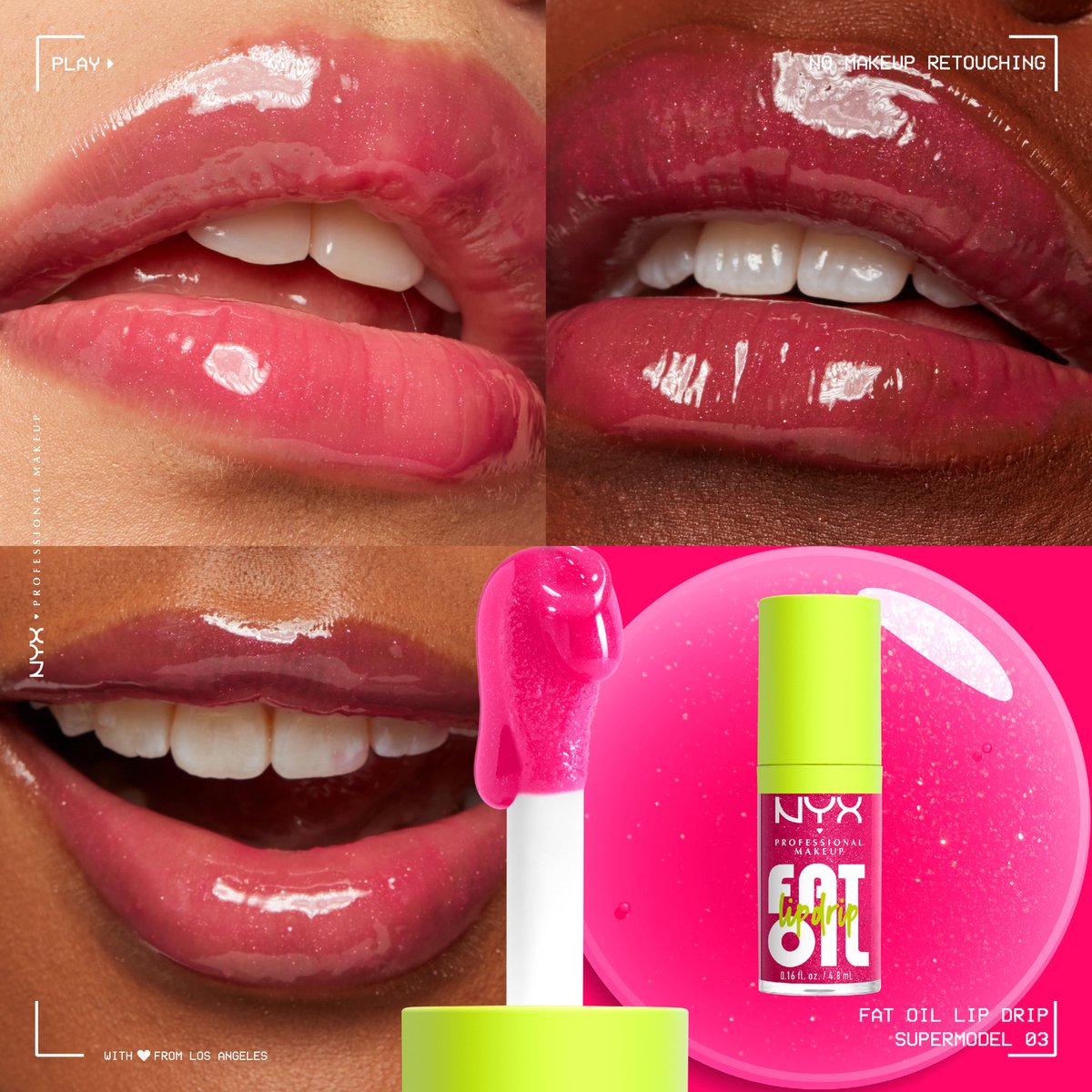 NYX Professional Makeup - Fat Oil Lip Drip My Supermodel - Lipolie - Glans - Bescherming - Hydratatie voor 12 uur — cadeau in Verzorging - foto 3