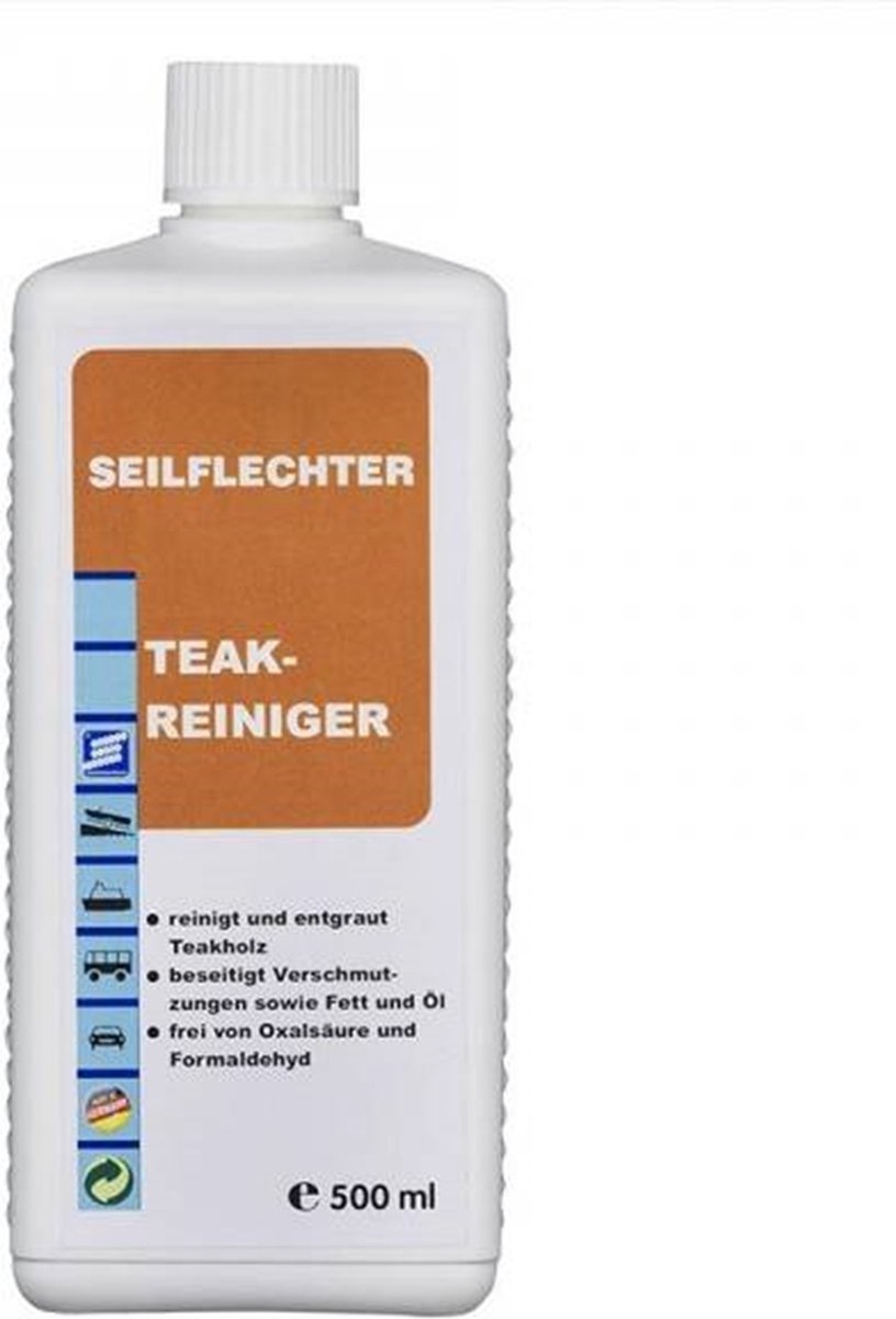 Seilflechter Teak reiniger en glansmiddel - 500 ml - Diepwerkende formule - Vrij van oxaalzuur en formaldehyde
