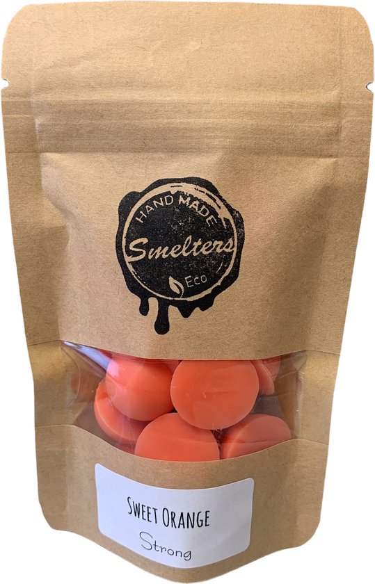 Smelters - Eco & Ambachtelijke Geurwax - Sweet Orange - Kraft Bag - Mild