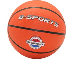foto van Benson Basketbal voor binnen en buiten - duurzaam rubber en nylon - maat 7 - oranje