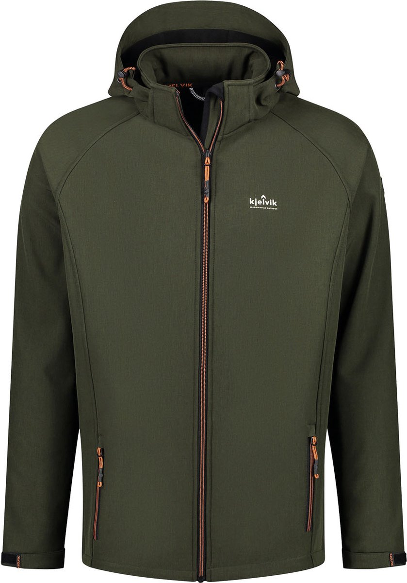 Kjelvik Pelle Softshelljas Heren Groen