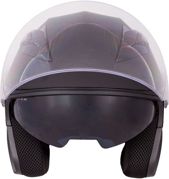 StayPowered Jethelm met Zonnevizier Scooter Helm / Brommer Helm / Motorhelm / Helm... bol