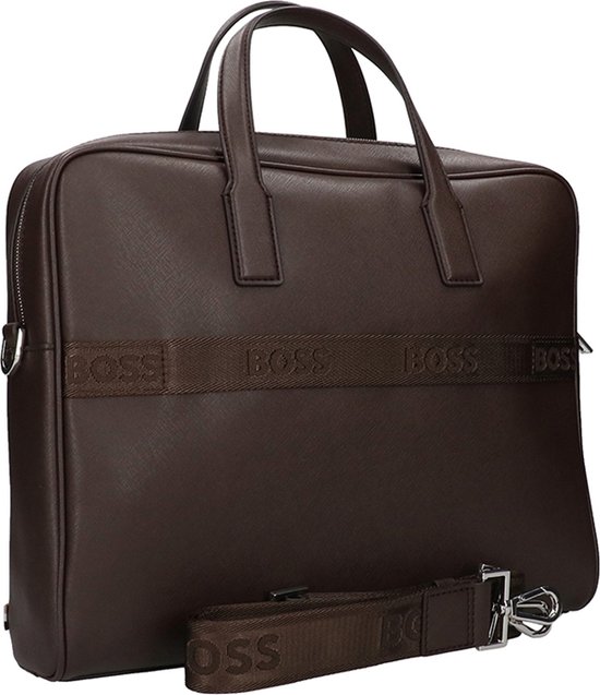 Hugo Boss BOSS Porte-documents pour hommesSac pour ordinateur portable Cuir  - Marron | bol.com