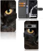 Telefoonhoesje Google Pixel 7 Beschermhoesje Zwarte Kat