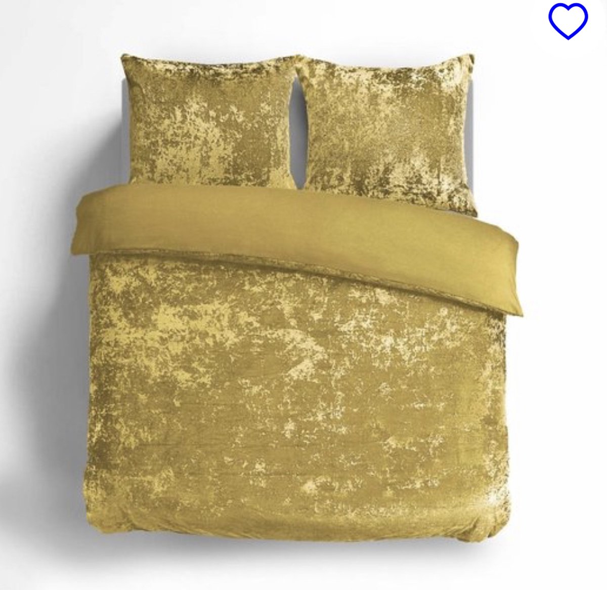 Velvet Couture Dekbedovertrek - 240x200/220 cm - Velvet Touch - Mosterd Goud