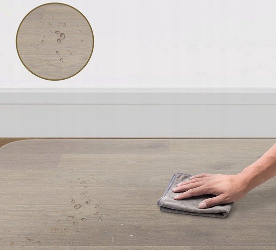 Luxergoods Bureaustoelmat PVC - 90x120cm - Vloermat Bureaustoel Vloerbeschermer Gratis Borstel Gerecycled Beschermt Harde Vloeren Transparant 0