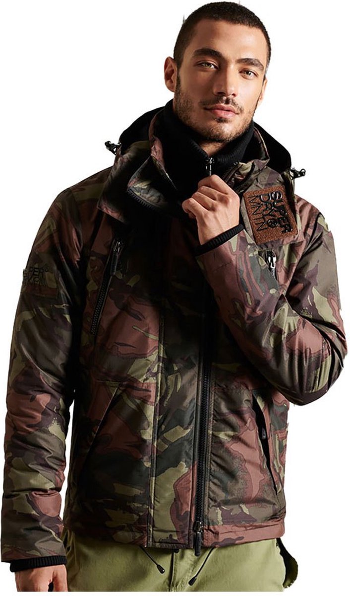 Superdry Mountain SD Windcheater jas Heren Army Camo