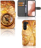 GSM Hoesje Geschikt voor Samsung Galaxy S23 Magnet Case Kompas