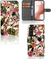 GSM Hoesje Geschikt voor Samsung Galaxy S23 Fotohoesje ontwerpen Flowers