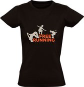 Free Running Dames T-shirt - atleet - freestyle - parkour - springen - training - sport - hobby