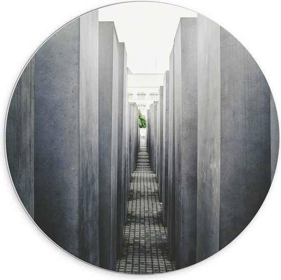 WallClassics - PVC Schuimplaat Muurcirkel - Monument in Duitsland - 70x70 cm Foto op Muurcirkel (met ophangsysteem)