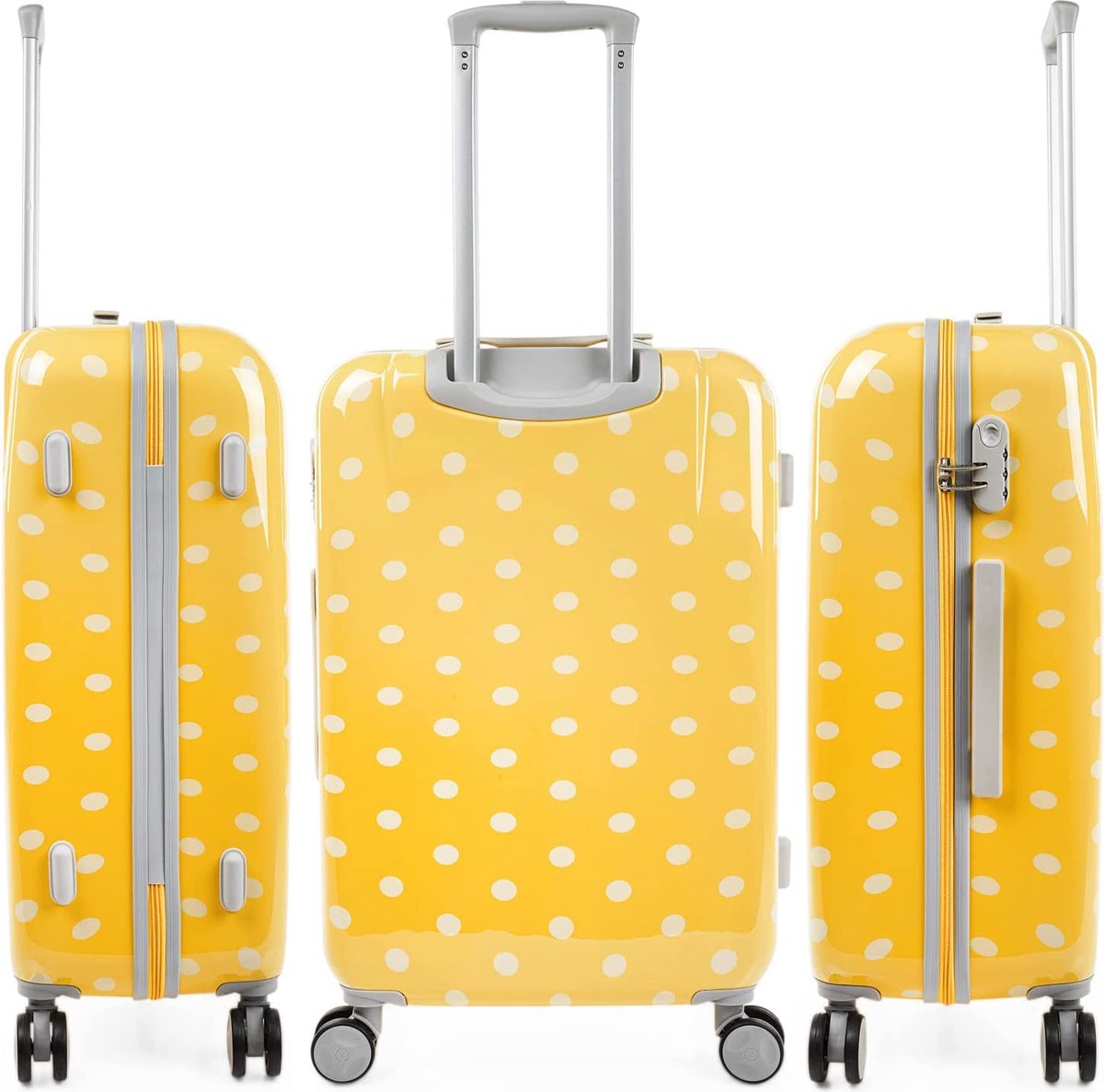 ITACA Ensemble 3 Valises 4 Roues ABS - Cabine, Moyenne Et Grande - Robuste Et Léger Avec TSA