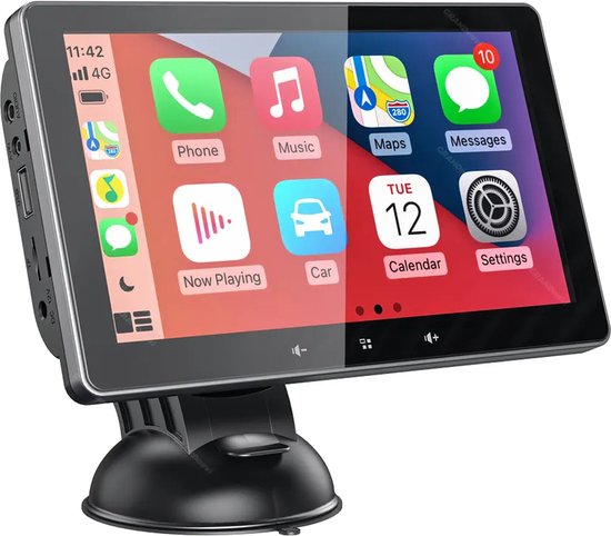 Hikity 1 Din Apple Carplay Autoradio mit Ausfahrbarem Bildschirm Android Auto Radio mit 7 Zoll Touch Display Radio mit Bluetooth Freisprecheinrichtung FM USB/AUX Rückfahrkamera