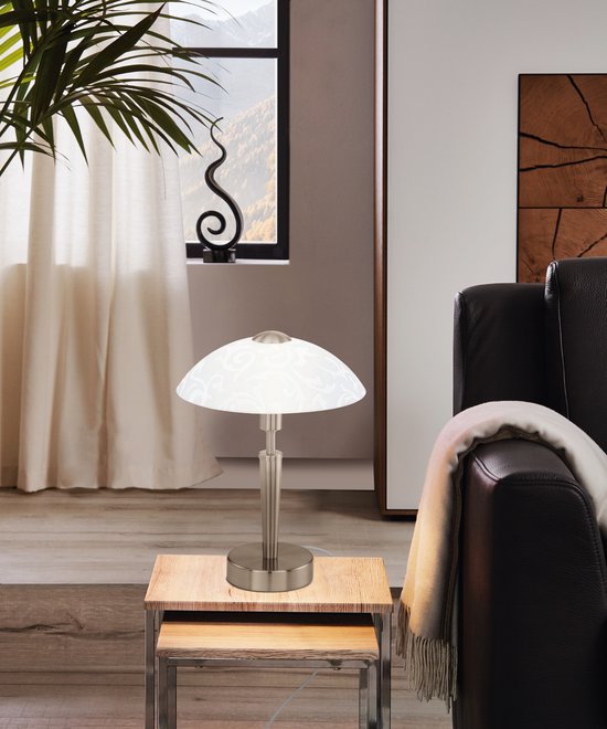 EGLO SOLO, Nickel, Acier, Chambre à coucher, Salon, IP20, II, E14