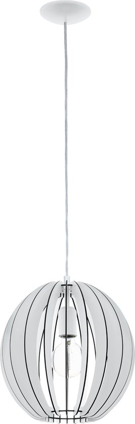 EGLO Cossano - Lampe à suspension - 1 lumière - Ø300mm. - Wit
