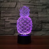 Ananas Pineapple Lamp, LED Tafellamp met 7 Kleur Nieuwigheid Verlichting, Batterij Aangedreven en USB, Ideaal voor Slaapkamer en Thuisdecor, Geschikt voor Fans van Unieke Nachtlampjes