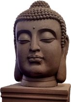 Boeddha hoofd groot XXL 70cm als boeddhahoofd tuinbeeld