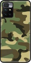 ADEL Siliconen Back Cover Softcase Hoesje Geschikt voor Xiaomi Redmi 10 - Camouflage