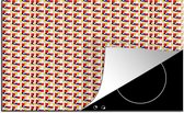 KitchenYeah® Inductie beschermer 77x51 cm - Vormen - Neoplasticisme - Kunst - Patronen - Mondriaan - Kookplaataccessoires - Afdekplaat voor kookplaat - Inductiebeschermer - Inductiemat - Inductieplaat mat