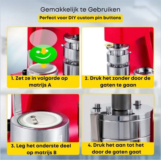 Vevor Button Maker 25 mm Badge Maker Machine Broches