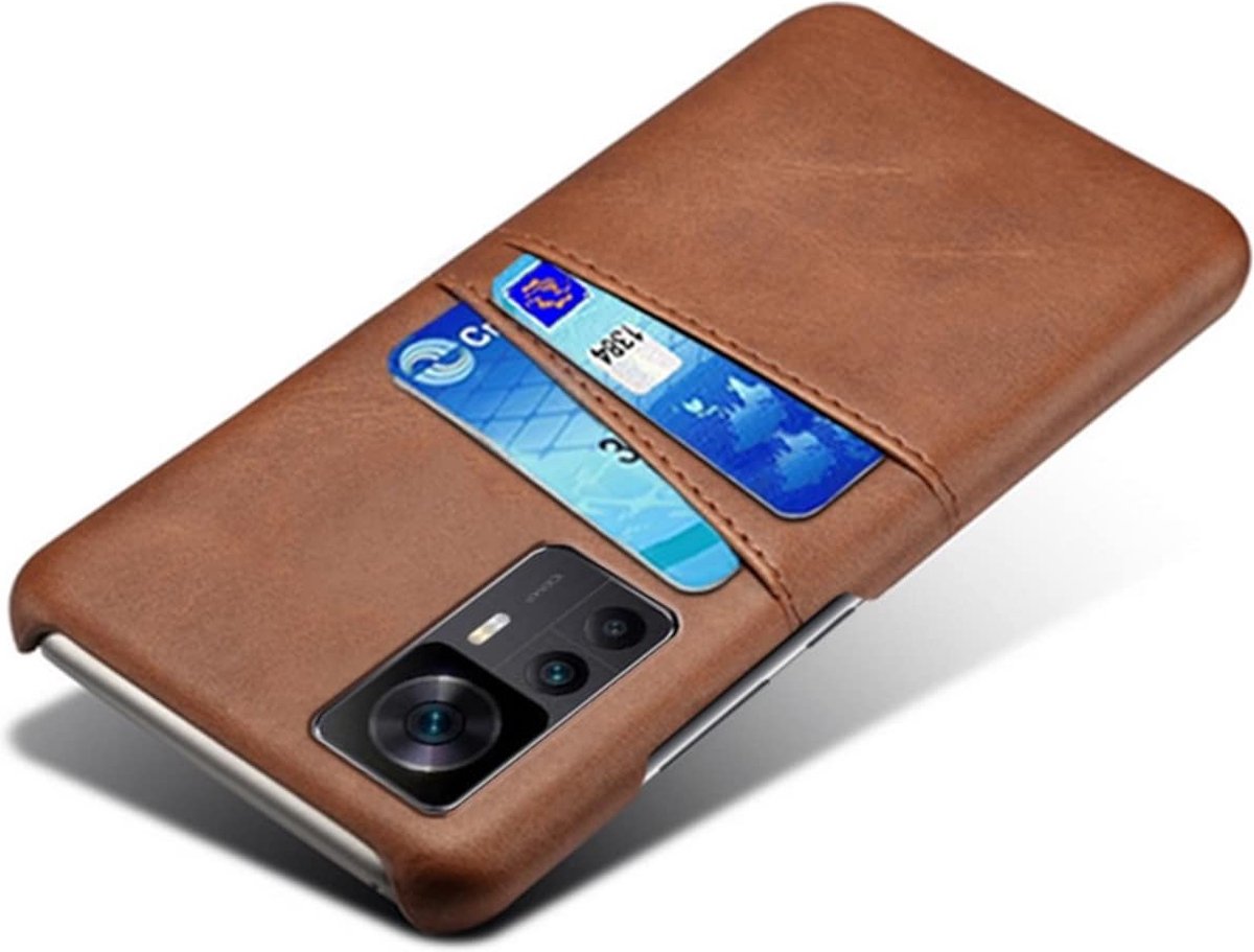Luxe CAPA Celular Leather Hoesje met Credit Card Houder voor iPhone 14 Plus