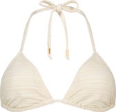 Hunkemoller Seychelles lurex triangle bikinitopje Dames Bikinitopje - Maat XL