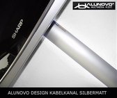 Alunovo AL90-070 Kabelgoot (l x b x h) 700 x 80 x 20 mm Zilver (mat, geëloxeerd) 1 stuk(s)